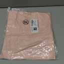 Astylish Women's Long Puff Sleeve Tops Ruffle Dressy High Mock Neck Blouse Shirt (XX-Large, Light Pink)