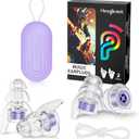 Hearprotek Concert Ear Plugs, 2Pairs Reusable high Fidelity Musician Ear Plugs for Concerts Loud Music-Noise Reduction Ear Protection earplugs for Rave, Festival, Music, Tinnitus Relief (Purple)
