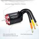 Surpass Hobby 3650 3250KV Brushless Motor and Smart Waterproof 45A ESC Combo for 1/10 RC Off-Road Truck RC CAR