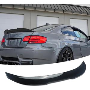 Rear Spoiler for BMW 3 Series E92 Coupe M3 2007-2013 Accessories | (for 328i/ 328xi/ 335i/ 335is/ 335xi/ M3), Glossy Black, Duckbill style, Aggressive Look, Exterior Upgrade, Tape intall