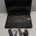 17.5" Portable DVD Player with 15.6" Large HD Screen, 6 Hours Rechargeable Battery, Support USB/SD Card/Sync TV and Multiple Disc Formats, High Volume Speaker, Black