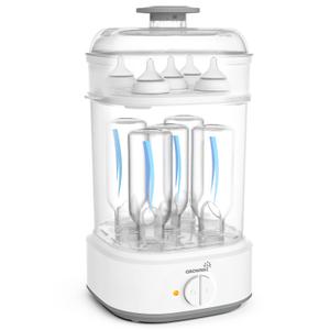 Bottle Sterilizer, Baby Bottle Steam Sterilizer, Electric Baby Bottle Sanitizer with Timer for Baby Bottles, Pacifiers, Pump Parts