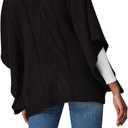 Rent The Runway Pre-Loved Black Slouchy Cable Knit Sweater (Black, S)