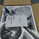 Ohniyou Ceiling Fans with Lights, 52'' Low Profile Ceiling Fan with Light and Remote/APP Control, Modern Flush Mount Ceiling Fan for Indoor Bedroom Living Room, Dimmable, Qiuet DC Motor, Black