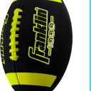 Franklin Sports Youth + Adult Footballs - Extra Grip 1000 Official Size, Junior + Pee Wee Kids - 1 + 12 Packs (Black/Optic)