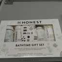 The Honest Company Fragrance-Free Bathtime Gift Set, Hypoallergenic, Bath Essentials for Sensitive Skin, Shampoo and Body Wash, Face Lotion, Bubble Bath, Conditioner, Wash Cloth