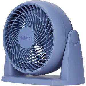 Holmes 8" Air Circulator Fan, 3 Speeds, 90° Adjustable Head Tilt, Wall Mountable, Ideal for Home, Bedroom, Kitchen or Office, Black
