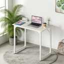 BestOffice | 32 Inch Computer Desk | White | Sturdy Office Desk