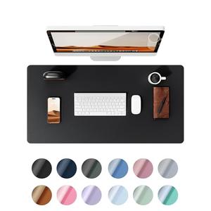 YSAGi Leather Desk Protector, Office Mat, Large Mouse Mat, Non-Slip PU Leather Blotter, Laptop Desk Mat, Waterproof Writing Pad for Office and Home (Black, 31.5" x 15.8")