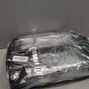 Silkfly Clear Tote Bags Bulk, PVC Shoulder Handbag, Security Approved See Through Bag with Zipper Closure for Work (Black)