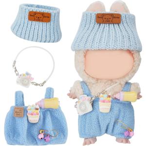 Cute Doll Clothes for Design Outfit Blind Mystery Box Accessories Mini Ropa Plush Stuff Hat Dress Overalls Pajamas Hoodie