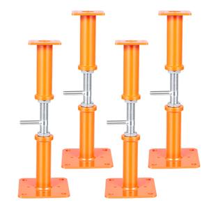 4PCS House Jacks for Leveling Crawlspace 17''-31''Adjustable Support JackFloor Jacks,for Stabilizing Stairs, Decks, Crawlspaces, Uneven Floors10000 lbs Load Capacity Orange