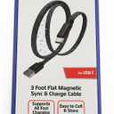 Pack Of 2 Zgear 3 Foot Flat Magnetic Sync & Charge Cabl