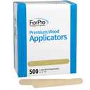ForPro Professional Collection Premium Wood Applicators, Non-Sterile, Hair Removal Waxing Sticks, Large, 6" L x .75" W, 6 Inch, 500 Count (Pack of 1)