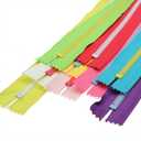 10 PCS 16 Inch (40CM) #5 Plastic Zippers with Lifting Ring Pull,Closed End Resin Zippers,10 Color Mixed Zipper Tape and Pull,for DIY Sewing Crafts Bags Garment (16” 40cm) SHUNLI