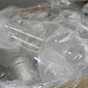 100-Pack Plastic Juice Bottles with Caps Empty Soda Cans with Aluminum Lids for Smothies, Boba, beer Only Compatible with Can Sealers (11.2oz/330ml), 11.2oz *100pcs
