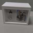 Pet Urns for Dogs - Dog Urns for Ashes, Suitable for All Pets - Includes Paw Print Kit, Picture Frame and Photo Book for a Lasting Tribute and Cherish Precious Memories (White)