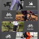 Bicycle Seat Replacement, Bike Seat for Men and Women, Comfort Wide Bike Saddle Memory Foam Padded Soft Bike Seat Cushion Compatible with Peloton, Mountain, City Bikes, Indoor Exercise Bikes