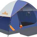 2 Person Tents for Camping Waterproof, Backpack Double Layer Tents, Perfect Picnics, Fishing and Backyard Camping (Navy Blue(2 People))