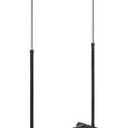 Whitmor Adjustable Rolling Clothes Organizer Chrome Garment Rack, Black and Silver
