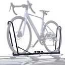 Roof Bike Rack Mount for Car & SUV, Foldable Upright Bicycle Carrier with Two Arms, 1-Bike Rooftop Carrier, only for Removable Roof Crossbars