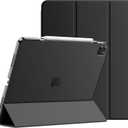 JETech Case for iPad Pro 12.9-Inch (6th/5th Generation, 2022/2021 Model), Slim Stand Hard Back Shell Smart Cover with Auto Wake/Sleep (Black)