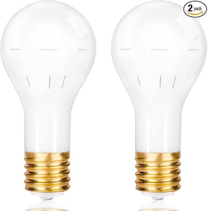 GEPLAD 2Pack Mogul Base 3 Way LED Light Bulb, 10/20/30W, 100/200/300 Watt Equivalent, Soft White 3000K, for Antique Floor Lamp