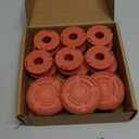 18 Pcs Replacement Trimmer Spools Compatible with Worx Weed Eater, 150ft, 0.065 WA0010 Weed Wacker Refils and WA6531 Spool Cap Cover (15 Trimmer Spools+3 Spool Caps)
