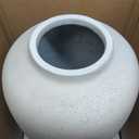 White Floor Vase, Large 20 Inch Tall Decorative Vase for Pampas Grass, Farmhouse Flower Vases, Rustic Vases Minimalist Home Decor for Living Room, Entry Way, Table, Weddings