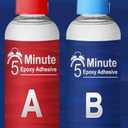 Epoxy Glue 8.8oz, Tough Durable Clear Epoxi Adhesives Fast Repair, 2 Part Epoxy Glue Quick Cure Clear for Metal, Wood, Plastic, Glass, Cerami