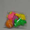 Sndperiexam 6Pcs Colorful Pool Cat Interactive Toy, Cat Floating Water Toy, Pet Kitten Swimming Bathing Fish Toy, Sensory Toys for Indoor Cats to Self Play