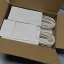 BagDream 100 Pack 3.5x2.4x6.7 Inches Mini Gift Party Favor Bags Small Kraft White Gift Bags with Handles Bulk Recyclable Paper Sacks