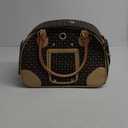 Adriene's Choice Luxury Pet Carrier, Puppy Small Dog Carrier, Cat Carrier Bag, Waterproof Premium PU Leather Carrying Handbag for Outdoor Travel Walking Hiking Shopping (Coffee)