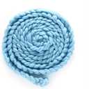 Matissa Newborn Baby Photography Props Braided Rope Basket Filler Photography Background Rug Blanket (Light Blue)