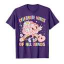 Autism Awareness Celebrate Minds Of All Kinds Neurodiversity T-Shirt Size Kids 6