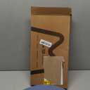 Myir JUN Round Placemats Set of 6 Faux Leather Place Mats and Coasters 15 inch Round Table Mats Dual Sided Non-Slip Stain Resistant Placemats (Light & Gray Blue, Set of 6)