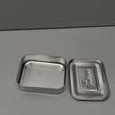 LunchBots Medium Uno Stainless Steel Sandwich Container - Open Design for Wraps - Salads or a Small Meal - Eco-Friendly - Dishwasher Safe and BPA-Free - Stainless Steel (1 section)