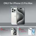 Yriklso for iPhone 15 Pro Max Phone Case, Shockproof iPhone 15 Pro Max Case, Military Grade Drop Protection, Protective Hard Back Slim Translucent Case for iPhone 15 Pro Max 6.7'', Frosted Blue