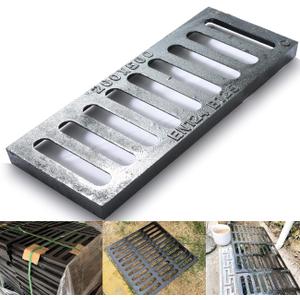 Facoba 8 * 20 in Cast Iron Drain Grate, B125 Class Outdoor Drain Cover