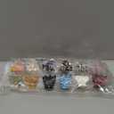 Claw Jaw Hair Clips 12PCS Small for Thin Hair Styling Mini Accessories Classic Clamp for Women Girls (Sequins Stones)