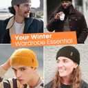 FURTALK Fisherman Beanie for Men Women Sytlish Short Cuff Knittet Watch Cap Winter Hats (One Size, Black)