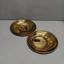 2 Set Stainless Steel Cupcake Stand, Gold Metal Serving Tray Cake Holder Cake Display Stand for Holiday Dessert Table Decorations Birthday Party Wedding (3 Tier x 2)