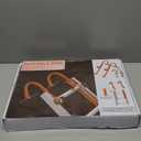 2 Pack Heavy Duty Ladder Roof Hook with Wheel Rubber Grip T-Bar for Damage Prevention,500 lbs Weight Ratin,Fast & Easy to Access Steep Roof