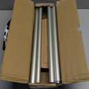 Silver Decorative Farmhouse Curtain Rods:36-88 Inch Adjustable Heavy Duty Single Window Curtain Rod for Bedroom Living Room,Nickel Boho Rustic Drapery Rods with Vintage Twist Finial Easy Install