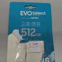 Samsung EVO Select microSDMemory Card + Adapter, 512GB microSDXC, Up-to 160 MB/s, 4K UHD, UHS-I, C10, U3, V30, A2, for Mobile Phone, Smartphones, Nintendo-Switch, and Tablets (MB-ME512SA/AM)