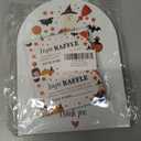 Halloween Diaper Raffle Game, 6x8 Inch Arch Wooden Sign with Stand and 50 Diaper Raffle Tickets-XR19