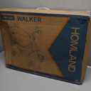 HOMLAND Foldable Rollator Walker for Seniors with Seat, 16" Extra-Wide Seat