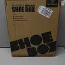 SEE SPRING X-Large Shoe Storage Box Fit Size 11, Clear Plastic Stackable Shoe Organizer for Closet, Space Saving Foldable Shoe Rack Sneaker Container Bin Holder, 12 Pack Clear