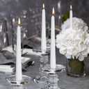 NIKY 10 inch White Taper Candles for Christmas, Set of 12 Unscented Dripless Candlesticks - 8 Hours Long Burning for Home Decor, Wedding, Parties and Special Occasions