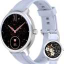 Smart Watches for Women Men 1.27" HD Fitness Tracker with Heart Rate/Sleep/Step/SpO2 Monitor, IP68 Waterproof Watch for Android iOS (Blue)